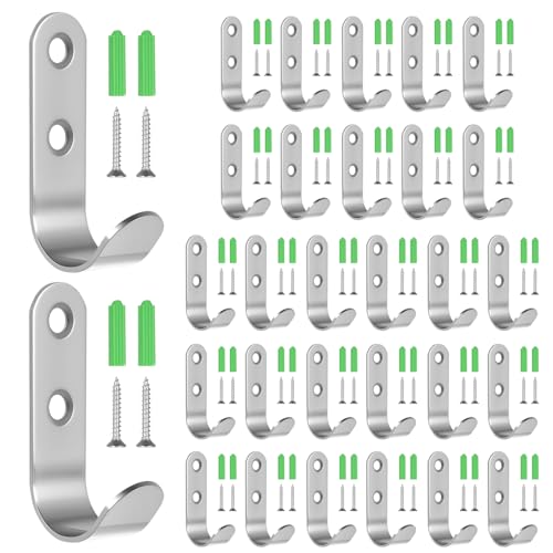 BaBahuanhuan 30 Crochets pour Bâches et Filets, Crochets d'Arrimage en Acier Inoxydable pour Remorque, Robustes pour Filets Voiture Bateau Camion Accessoires,...
