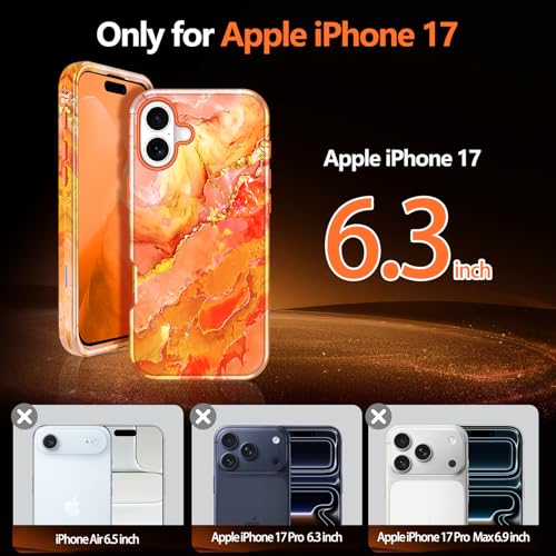 Coque iPhone 17 fine et robuste avec finition marbrée élégante - 2