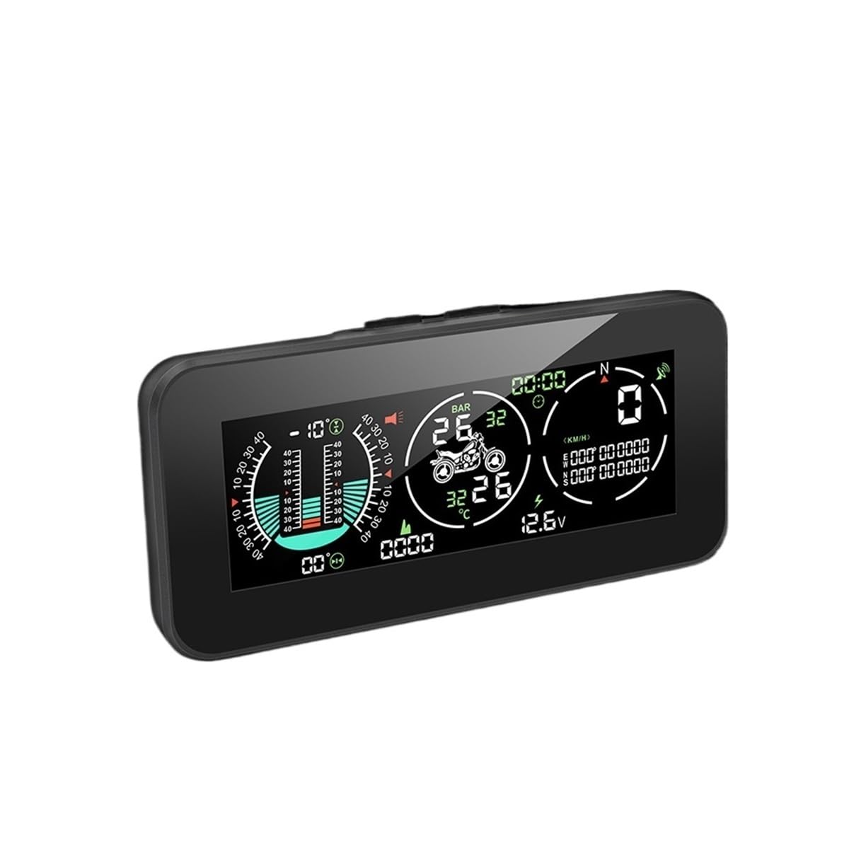 F3 Moto 3 In 1 Monitor Della Pressione Dei Pneumatici Tachimetro GPS Contagiri Velocità Del Veicolo Misuratore Di Pendenza TPMS LCD HUD Digitale