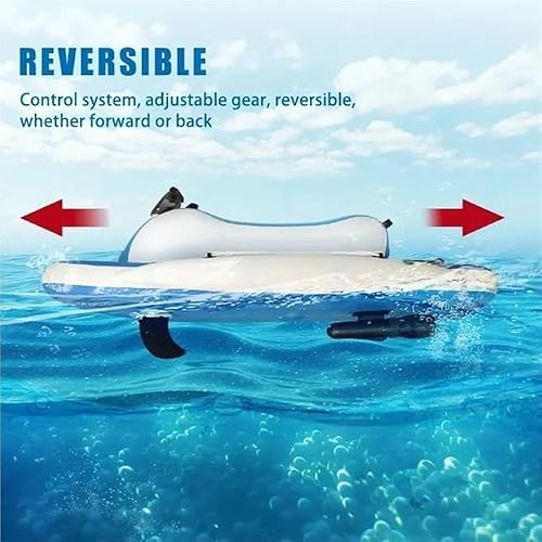 Miniatura 3 de Genérico Moto Acuática Con Scooter Submarino: Batería De 10000 Mah, 130min De Autonomía, 10 Velocidades 3-7km H , Bote Inflable De Doble Aleta For Deportes Acuáticos. 500w10000ma