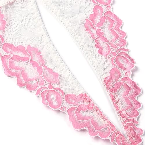 Image of Donnalla Women's Deep V Lace Teddy One Piece Lingerie Cutout Strappy Lingerie
