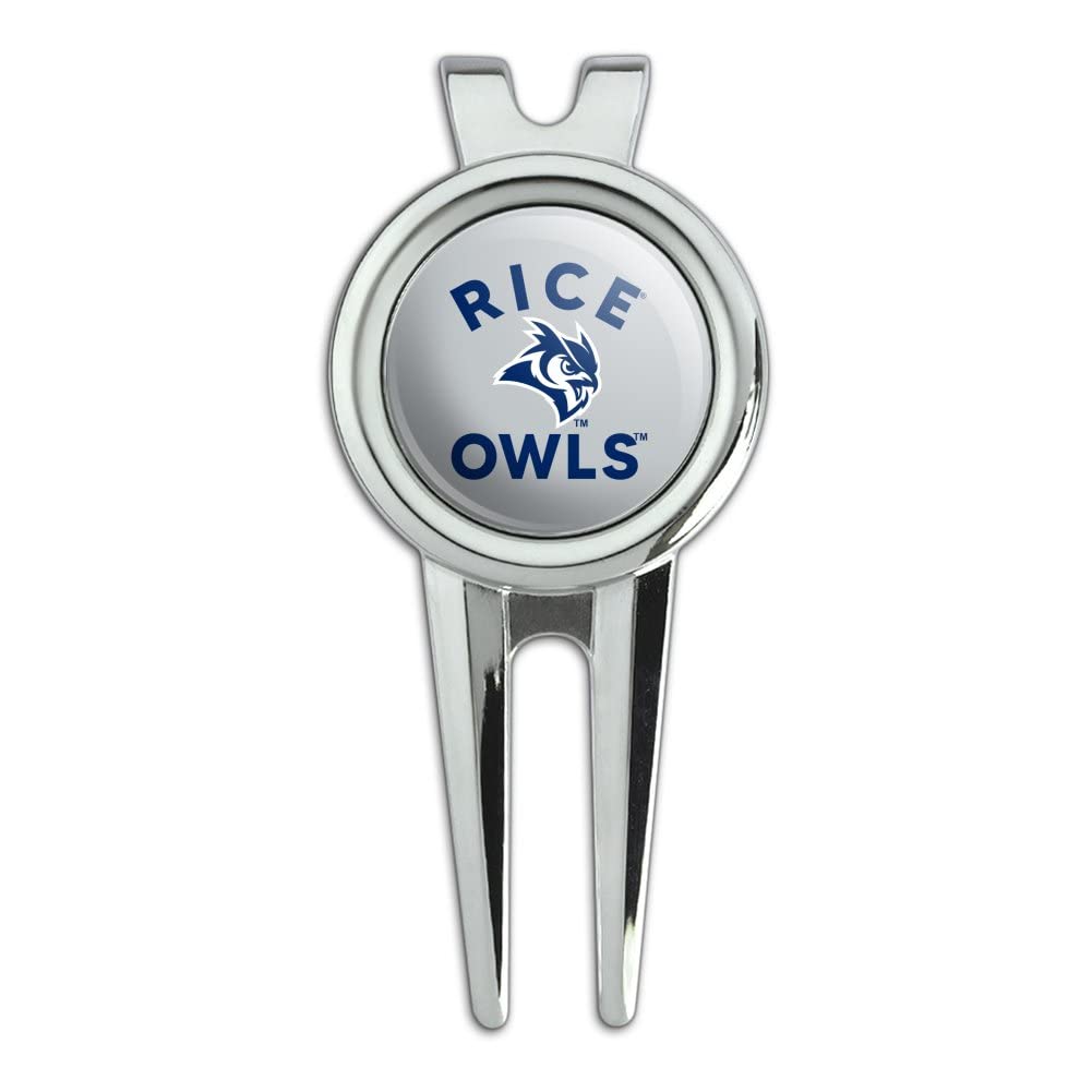GRAPHICS & MORE Rice University Golf Divot Repair Tool and Ball Marker