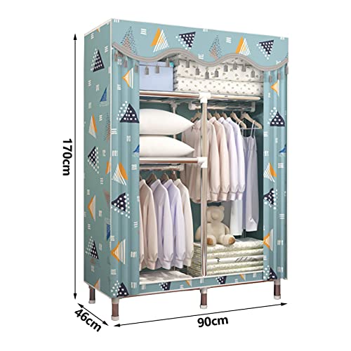 Armoire portable en toile avec tringle de suspension solide et structure pliable - 4
