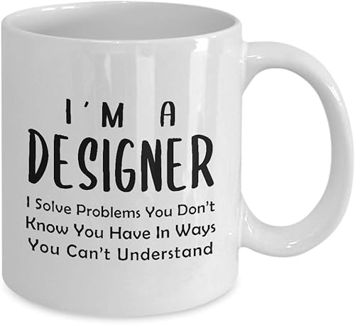 Miniatura 2 de Im a Designer Coffee Mug Tea Cup - Cute Gifts Idea for Graphic UX Developer Artist Interior Design Fashion Creative Dept Department Funny Gag