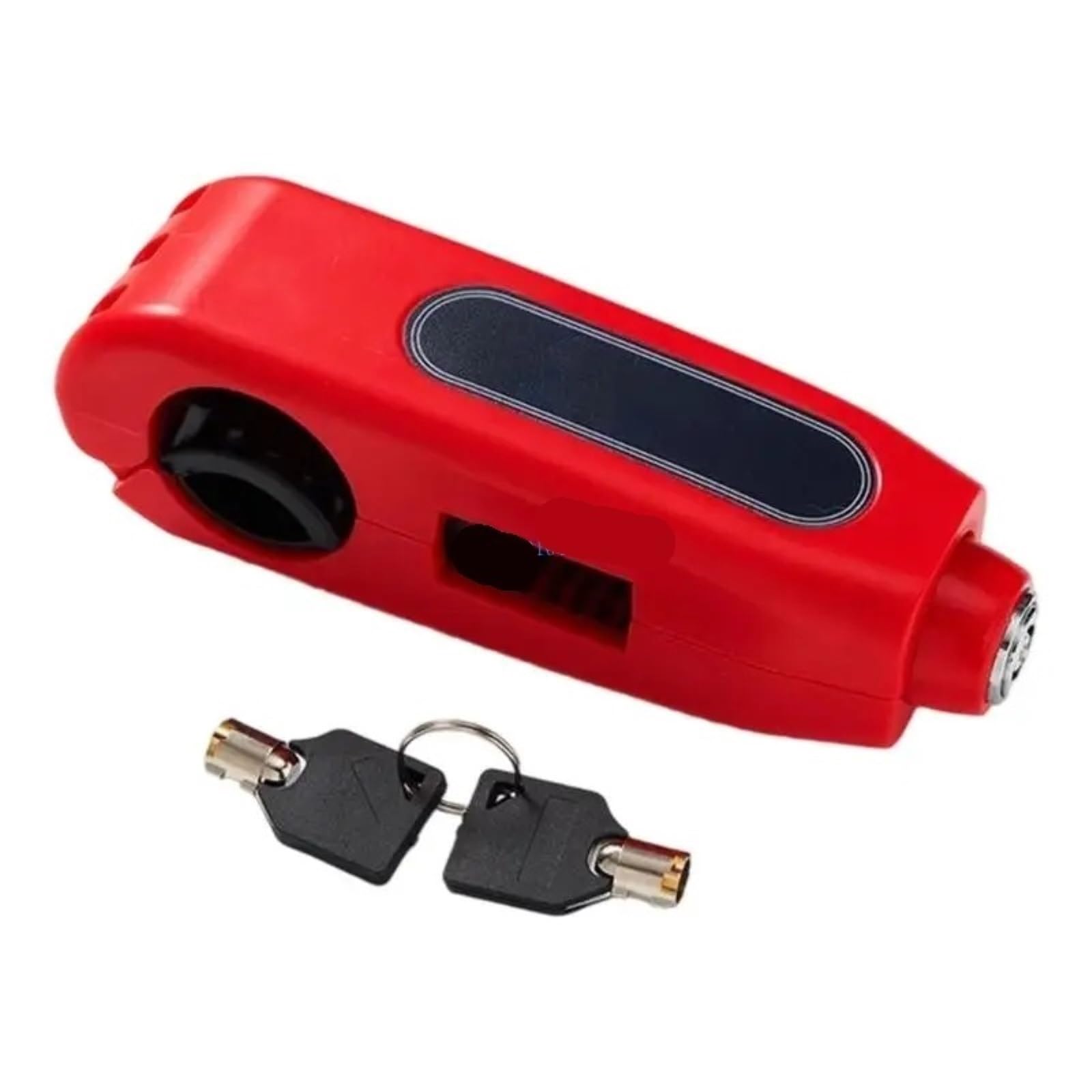 Hdrtcbu Red Chain Lock Motorcycle Grip Lock Handlebar Throttle Security Anti-Theft Scooters Motorbike Lock(Red)