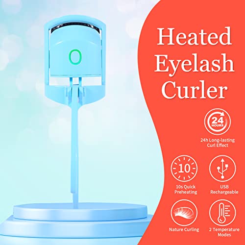 Sekaler Heated Eyelash Curler – Rechargeable Electric Eyelash Curler – Long-Lasting Heated Lash Curler For Natural Lashes – Handheld Eyelash Heated Curler With Quick Pre-Heat #TOP2