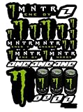 Intemperie Kit Pegatinas ADESIVI PATROCINADOR Moto Compatible para Honda Yamaha KTM Cross Enduro Casco (42)