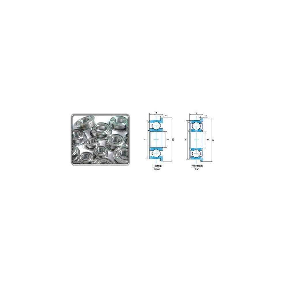 DOLUNTO 10PCS F695ZZ Teniendo ABEC-5 5x13x4mm F695Z con Bridas rodamientos de Bolas F695 F619 ZZ / 5ZZ