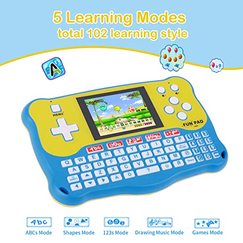 Kids Tablet/Baby Learning Pad With 102 Activities/Toddler Tablet With Abc Alphabet/Words/Music/Math Interactive Educational Electronic Toys Gifts Handheld Game For Preschool Boys Girls Ages 3-12 #TOP1