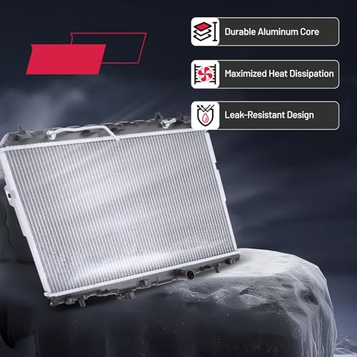 Image of BDFHYK 2387 Aluminum Radiator for Hyundai Elantra 01-06, Tiburon 03-08