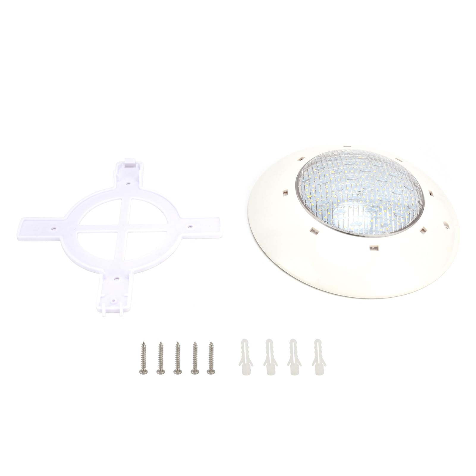 flexman Lampe de Piscine, AC12 V IP68, Éclairage LED Étanche, Lumière Blanche, Lumière sous Marine Murale pour Aquariums, Aquariums, Fontaines, Étangs (18W)