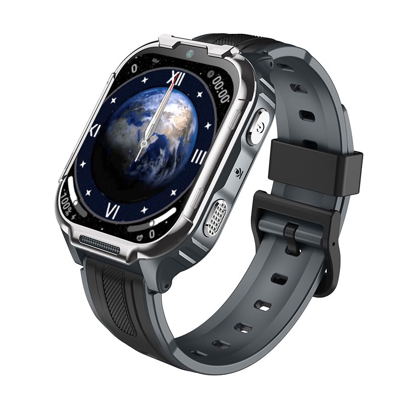 nbmobile Reloj inteligente 4G para niños, GPS + LBS+WiFi con botón SOS, videollamada/llamada telefónica/chat de voz/SMS, monitor de sueño, podómetro, modo de clase, cámara, juegos de rompecabezas