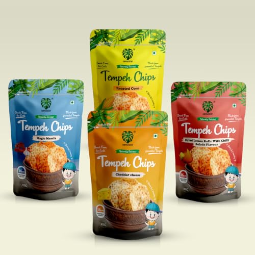image for TEMPEHSTATION Tempeh Protein Chips | Assorted Tempeh Chips Pack Of 5 x
