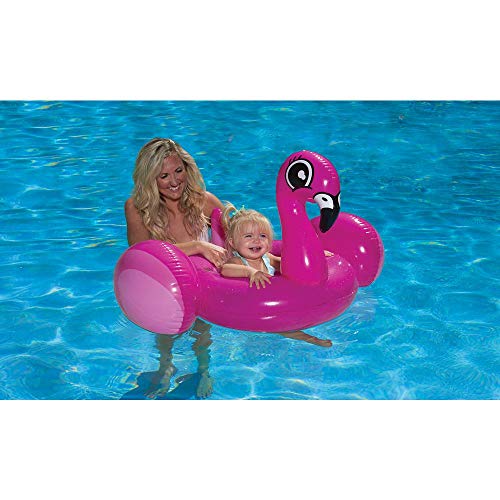 Poolmaster 81539 Learn-to-Swim Swimming Pool Float Baby Rider, Flamingo Pink 30 Long x 24 Wide, deflated - Thumbnail 3