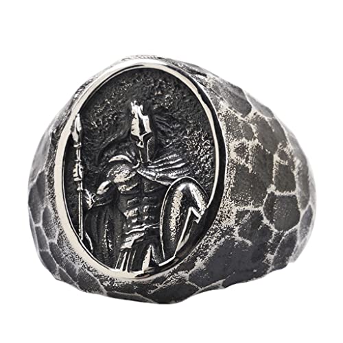 Bague spartiate homme en argent sterling 925 gravé main, un bijou de créateur unique