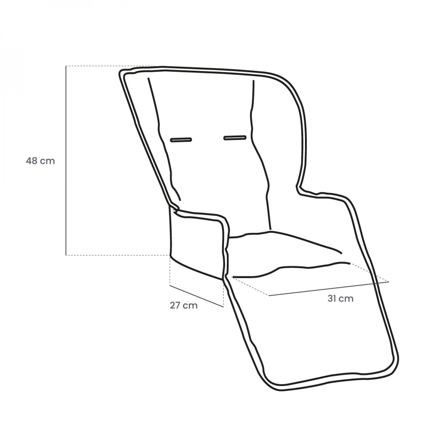Monsieur Bébé - Housse d'assise pour chaise haute enfant gamme Ptit - Plusieurs coloris