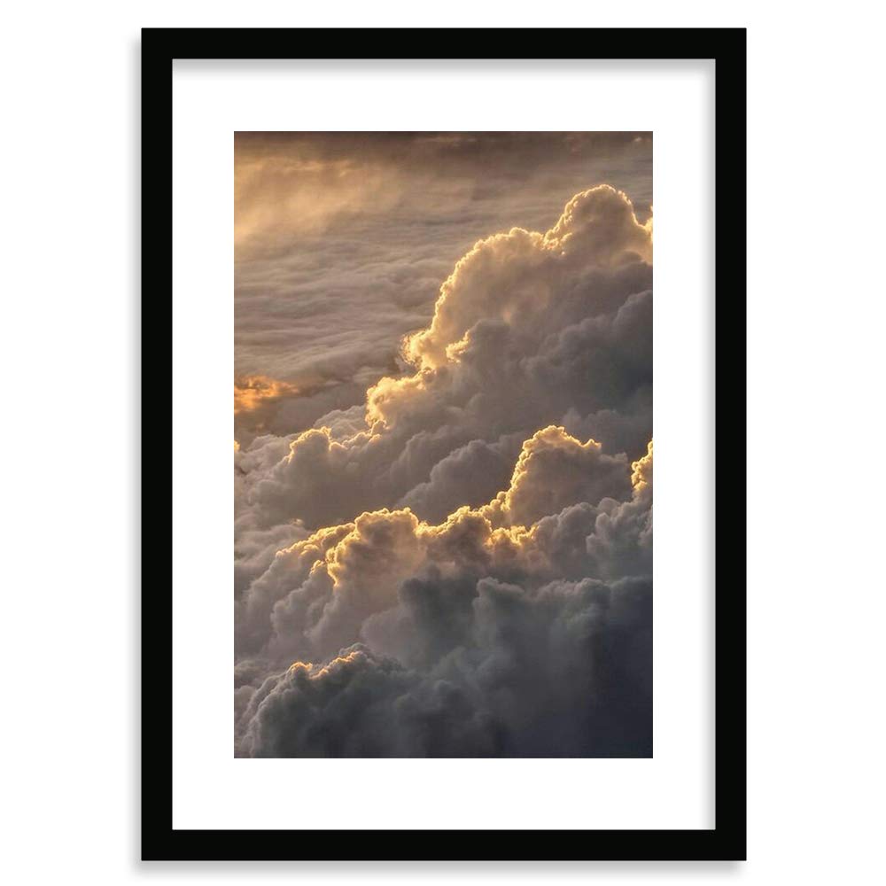 COLOSSAL ART HOUSE Nature Poster Frame for Home and Office Wall Decoration - Portrait, Wall Display (Black, 13x17 Frame with Art Print)