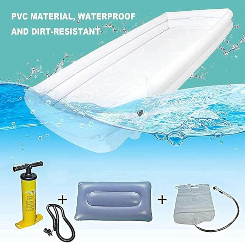 Bain gonflable médical avec douchette pour le soin au lit