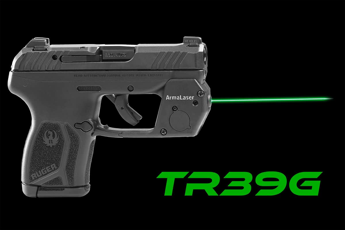 ArmaLaser TR39G Designed to fit Ruger LCP MAX Super-Bright Green Laser with GripTouch Activation [Does NOT FIT LCP 1, 2 OR MAX 9]