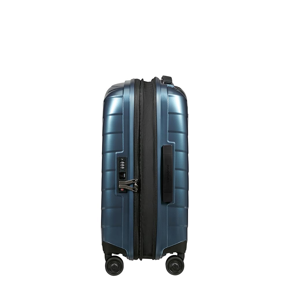 Samsonite Attrix - Spinner S, Echarlizable Hand Luggage, 55 cm, 38/44 L, Azul (Azul de Acero)