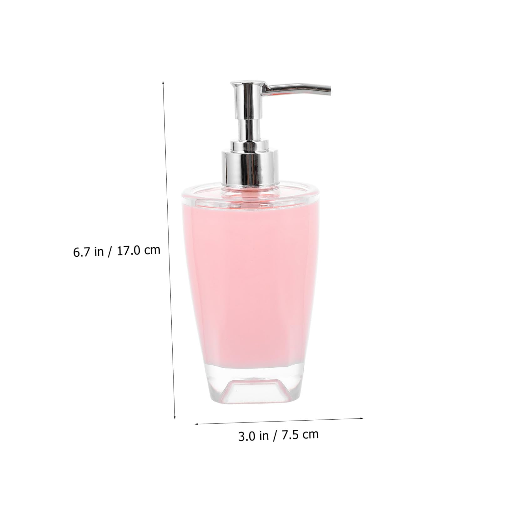 Set Accessori Bagno 4 Pezzi Rosa in Ps, Elegante per Bagno Ordinato