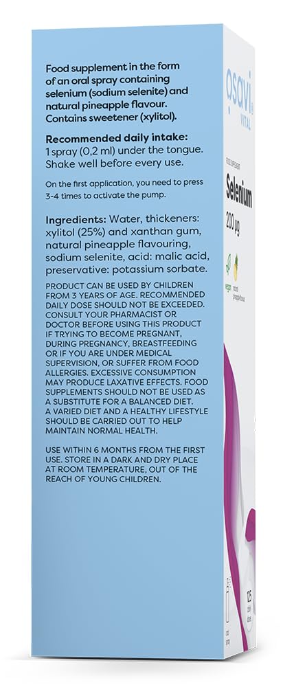 Selenium Oral Spray, 200mcg (Pineapple) - 25 ml.