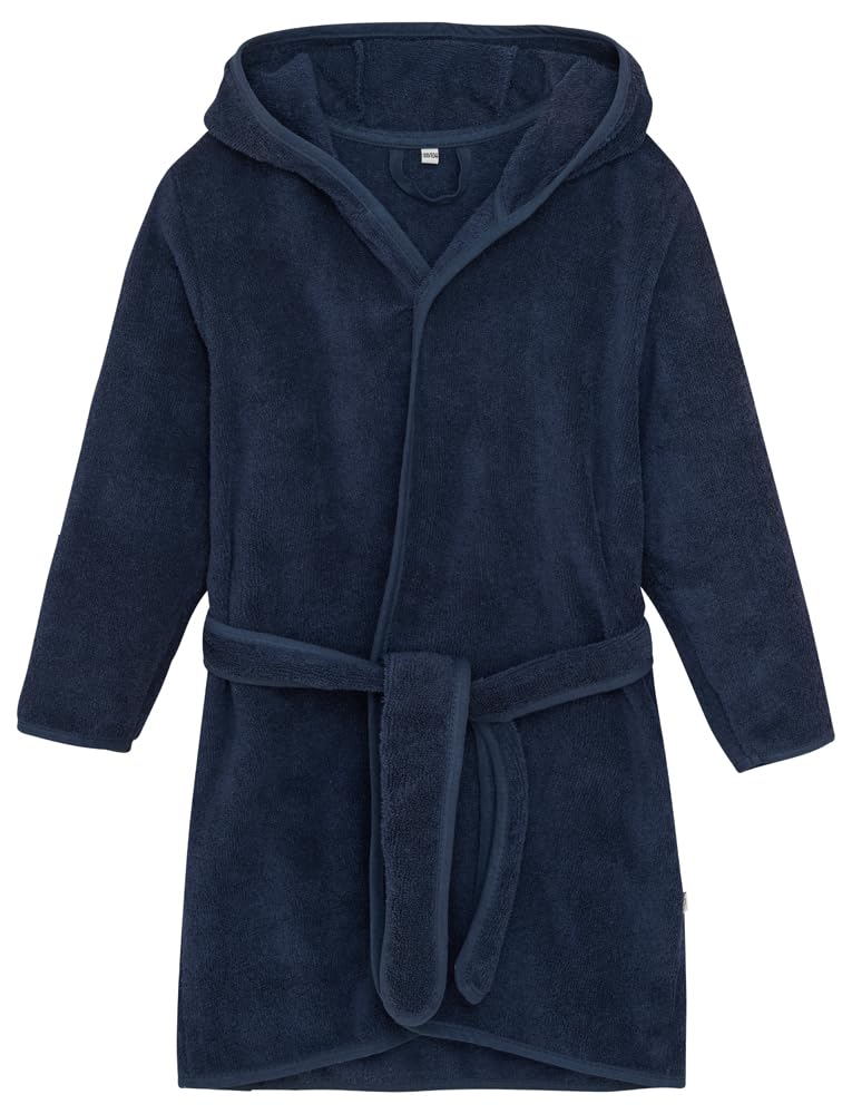 Pippi Unisex dziecięcy szlafrok kąpielowy narzuta na odzież pływacką, Dress Blues, 110