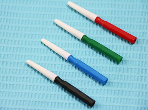 Cynamed USA 4 Piece Micro Spatula Set with Flat End,Color Coded Stainless Steel