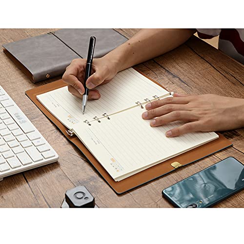 WANLIAN A5 Ring Binder,Refillable Notebook,A5 Binder 6 Ring,Binder Organizer Comes with 80 Sheets/160 Pages,5.6" x 8.2" - Image 2
