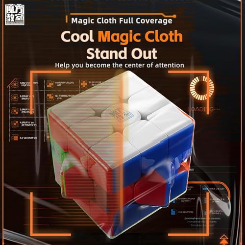 Image of HAWKISTER 6+ Years Moyu Meilong 3M V2 Magnetic Stickerless 3X3 Speed Cube, Mfjs Meilong 2024 3 By 3 Cube Puzzle (Moyu Meilong 3M V2 2024 Magnetic Standard)