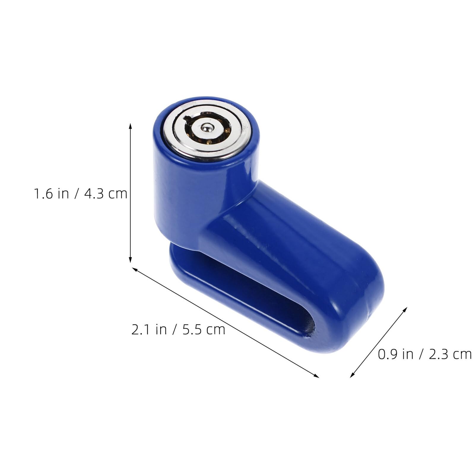 Lucchetto a Disco Antifurto per Freno Bici e Moto, 5 Pezzi Blu | Plastica Leggera, Protezione Antifurto Rinforzata, Uso Esterno, Compatibile Bici da Strada e Mountain Bike