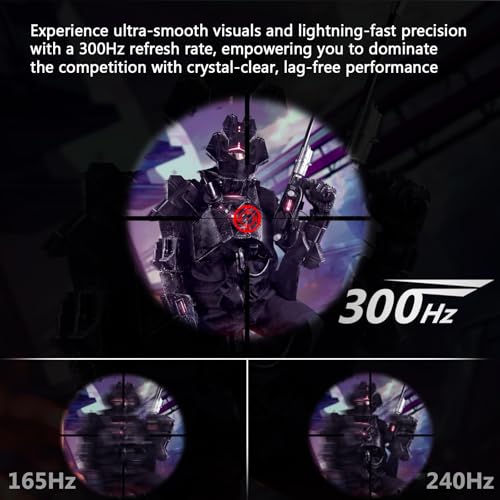Image of Z-Edge 24.5 inch 300Hz 280Hz 240Hz Gaming Monitor, UG25S FHD 1080p, Ultra Fast MPRT 1ms, IPS Monitor Gaming, PC Computer Monitor, 16.7M Colors, DP x2, HDMI x2