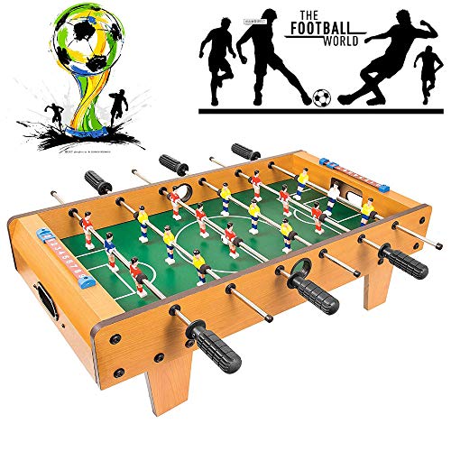 Preisvergleich Produktbild LMM Großer Portable Fußballtischspiel Mit Legswooden Tragbarem Billardtisch, Familienfreizeitsport Spielzeug Tisch, Mit Holzrahmen Für Kinder, Familie Und Partei