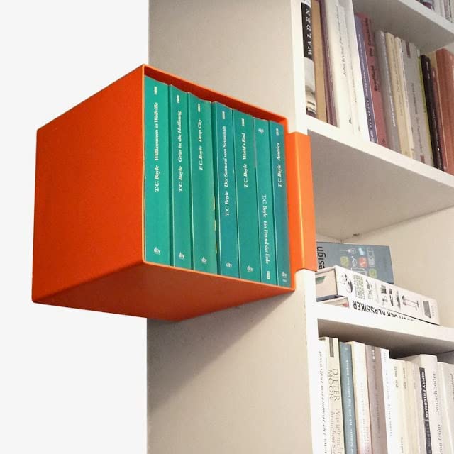 OGFC 50411 Metal Add-on Book Shelf/Metal Clip Shelf/Hanging Shelf/Wardrobe Organizer/Cupboard Organizer Shelf / 12"x12" - Red-image-17
