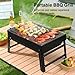 MILIWAN BBQ Barbecue Grill Folding, Portable Charcoal Barbecue Desk, Outdoor Tabletop Smoker BBQ Grill for Picnics, Camping, Garden, Home Cooking Parties Grilling.