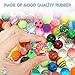 Pllieay 500 Pieces Bouncy Balls for Kids, 27mm Mixed Color Bulk Balls Rubber Bouncy Balls for Kids Party Favors, Prizes, Birthdays Gift and Vending Machines (Style Random)
