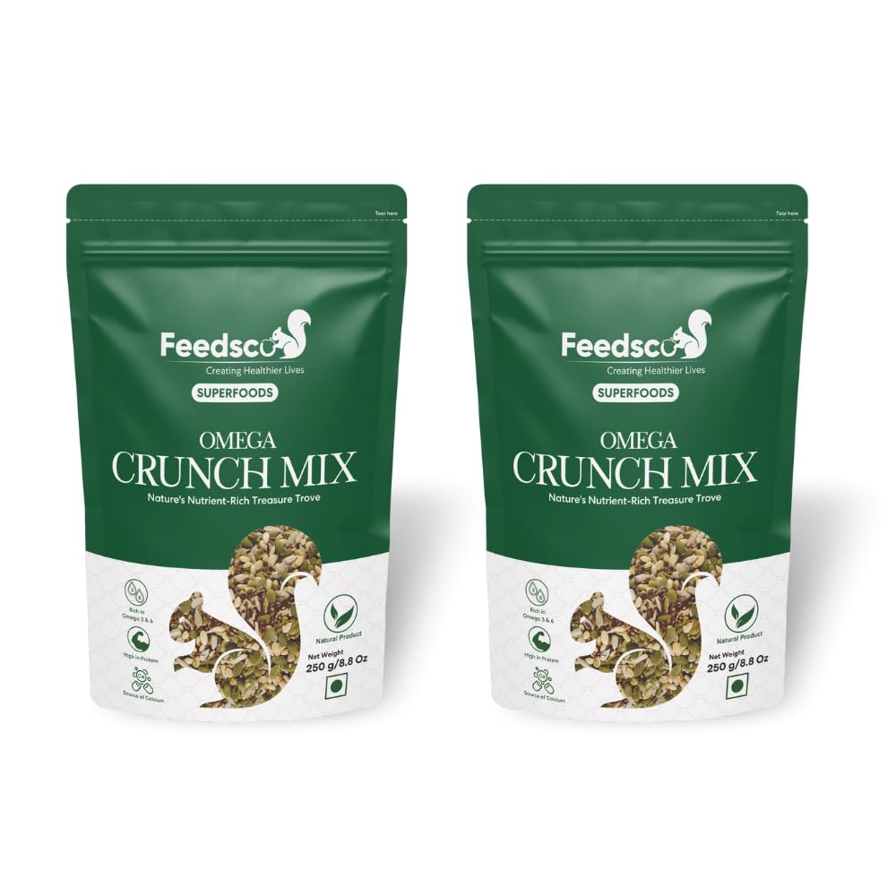 Feedsco Chia Seeds 250g Pack of 2 - Seeds for Eating | Seeds for Weight Management | Rich in Calcium, Protein & Fibre | Healthy Snacks Pure and Natural — Amazon image 6