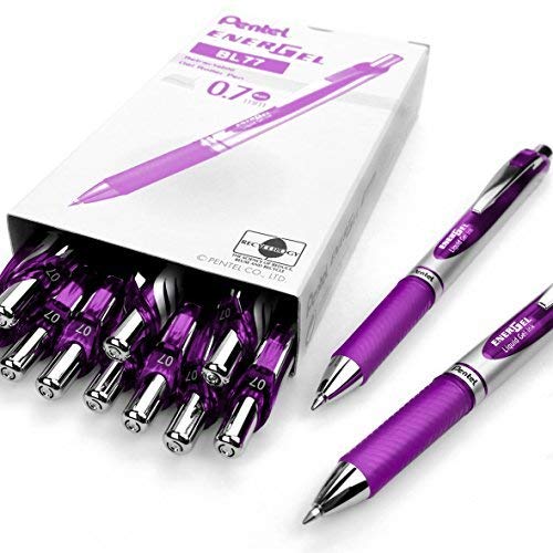 Pentel EnerGel XM BL77 - Retractable Liquid Gel Ink Pen - 0.7mm