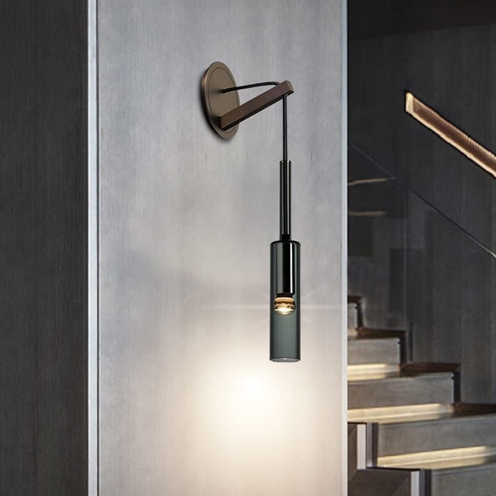 Kinkiet do sypialni, korytarza, nowoczesnej butelki wina, minimalistycznej lampki nocnej, postmodernistycznej lampy nordyckiej, w całości z miedzi, do korytarza, balkonu, alejki, p
