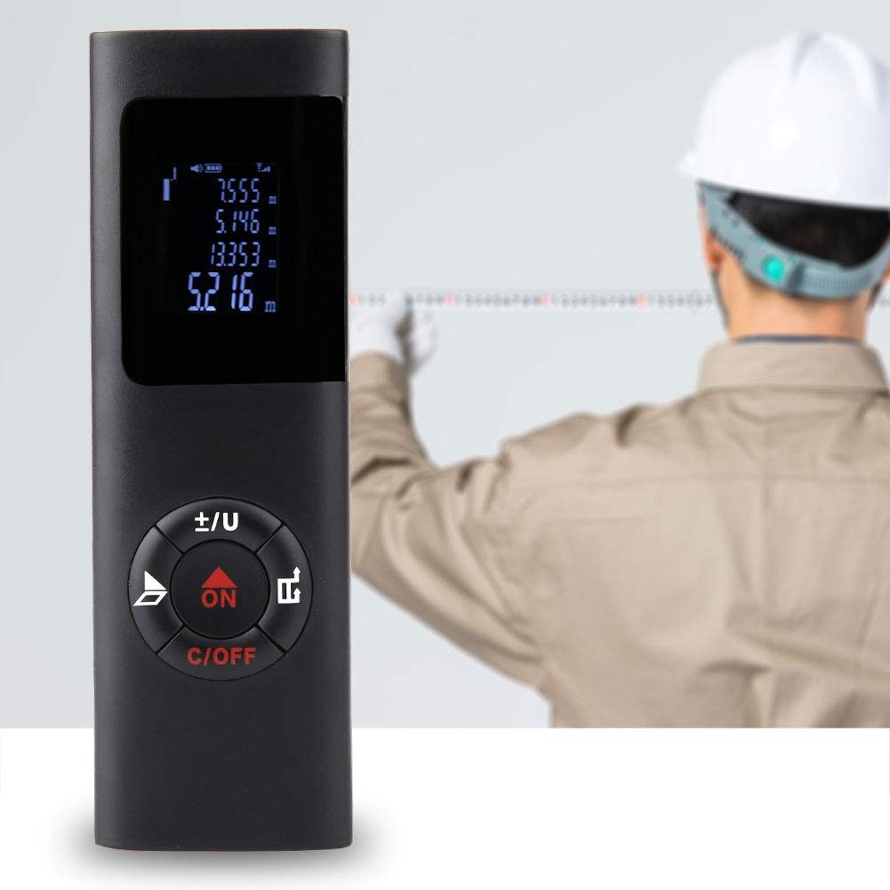 Télémètre de Haute Précision, Mini-Ordinateur Télémètre de Poche Portatif Numérique USB à 40 m Charge