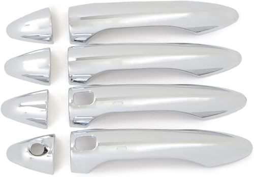 Cubierta exterior de la manija de la puerta para KIA Cerato K3 Forte 2013-2014 cromo con agujeros de llave inteligentes 8 unidsset