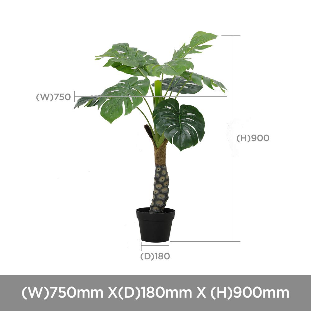 Amazon｜roomnhome(ルームアンドホーム) 人工観葉植物 モンテスラ 75