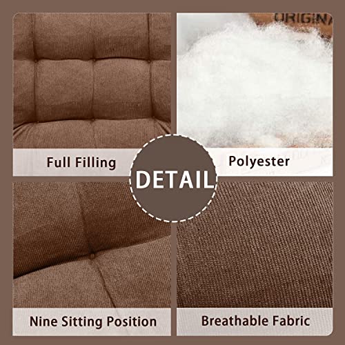 Egobuy Meditation Floor Pillow, Floor Pillow Tufted Thicken Sitting Pillows For Floor Chair Pad For Tatami Meditation Office Kitchen Chair Bench Sofa, Cushion 22 X 22 Inch (Coffee) … #TOP3