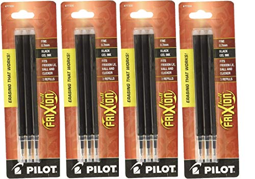 Recambios Pilot FriXion tinta gel negra 12 unidades