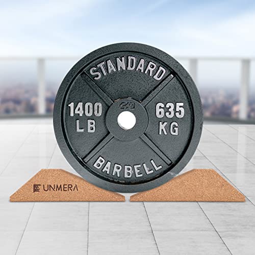 Cork Squat Wedge Block 2PCS Non Slip Professional Squat Ramp,Squat Platform for Heel Elevated Squats and Calf Raises,Slant Board Professional Squat Ramp for Weightlifting and Fitness