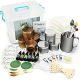Candle Making Kit, DIY Candle Gift Making Set for Adult & Beginners, 81 Pcs Complete Soy Candle Maki