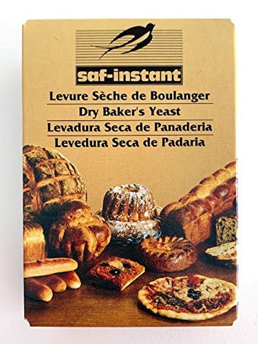 Lot de 4 Boites, Saf-Instant, Levure Sèche de Boulanger, Casher, PARVE, poids net 55 g Unitaire