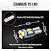BOODLED 20pcs Super Bright 3020 SMD T5 Canbus Error Free Instrument Speedo Gauge Cluster 37 73 74 79 17 57 LED Lights bulb (Super White 6000k~6500K)