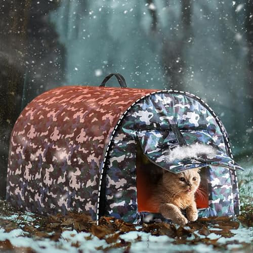 Niche pour chat extérieur maison isolée et abri imperméable - 3