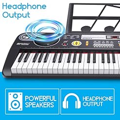 Foxsport Piano Numérique Enfant, Piano Électronique 61 Touches Microphone, 200 Sons Intégrés, 60 Morceaux de… - Les Beatles, Paul McCartney, John Lennon, RIngo Starr, George Harrison Foxsport Piano Numérique Enfant, Piano Électronique 61 Touches Microphone, 200 Sons Intégrés, 60 Morceaux de… – Image 7